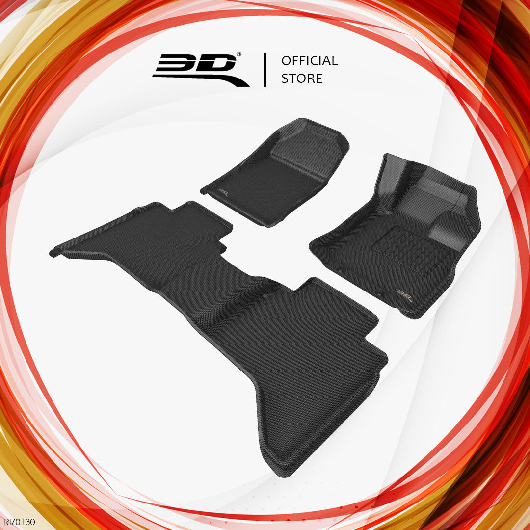 3D MAXpider Kagu all-weather floor liners RIZ0130 - Isuzu D-Max RG01 - Revzone