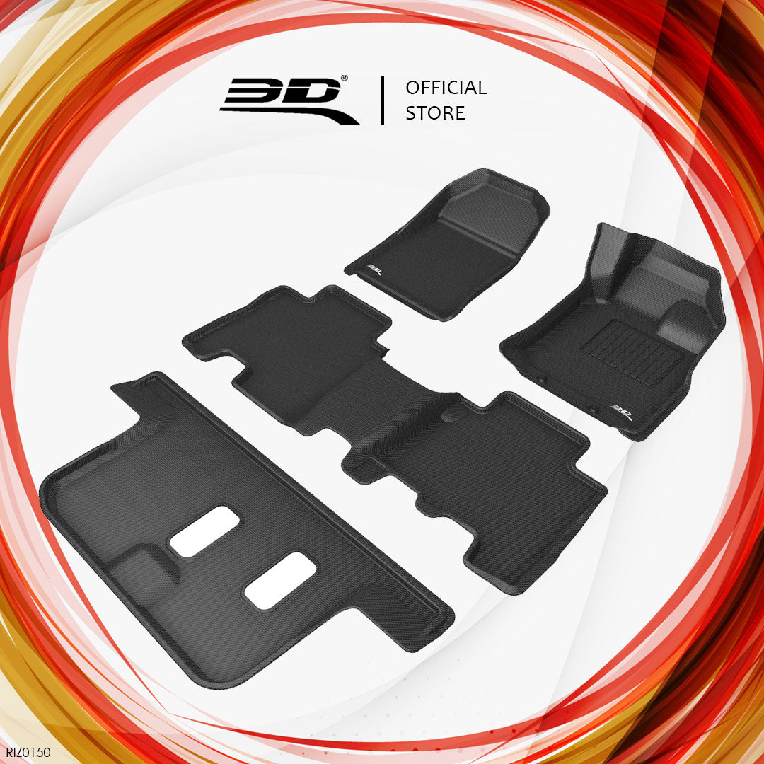 3D MAXpider Kagu all-weather floor liners RIZ0150 - Isuzu MU-X - Revzone