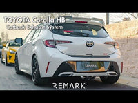 Remark Cat-Back Exhaust Stainless Tip - Toyota Corolla Hatchback E210 19+