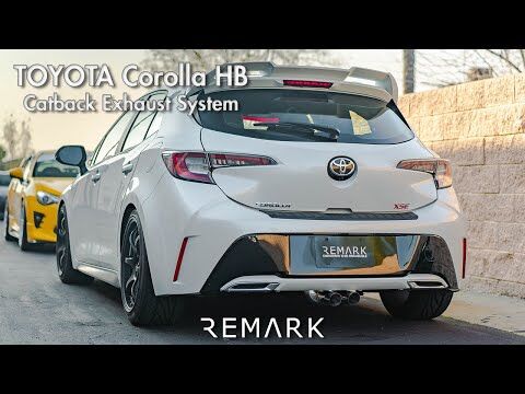 Remark Cat-Back Exhaust Stainless Tip - Toyota Corolla Hatchback E210 19+