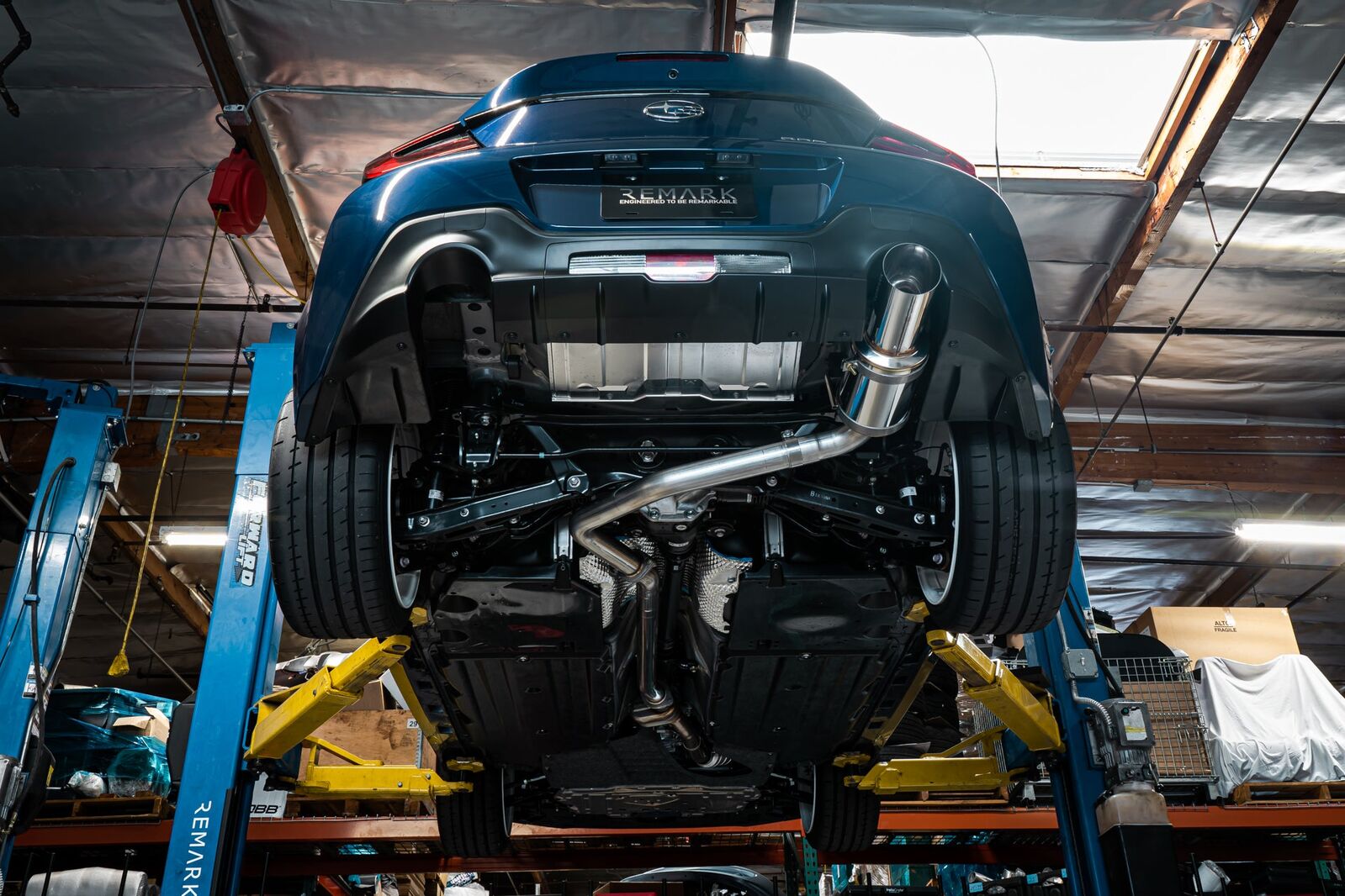 Remark Cat-Back Exhaust R1 Spec Single-Exit Titanium Muffler - Subaru BRZ / Toyota GR86 ZD8/ZN8 22+