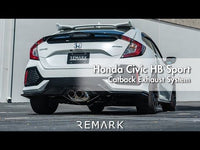 Remark Cat-Back Exhaust - Honda Civic Sport Hatch FK4/FK7 16-21
