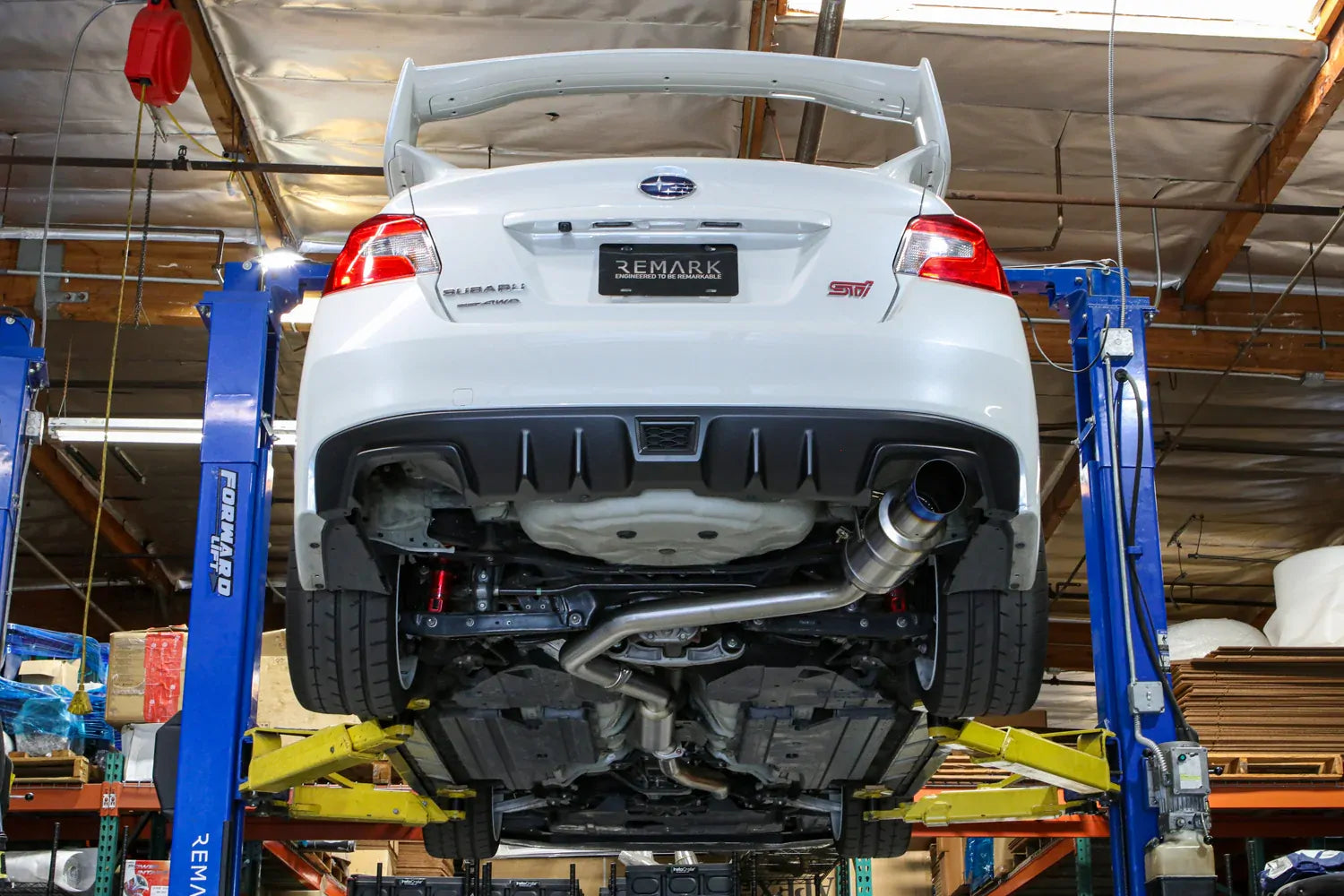 Remark Cat-Back Exhaust R1 Spec Single-Exit Full Titanium (Non-Resonated) - Subaru WRX/WRX STI VA 15-21