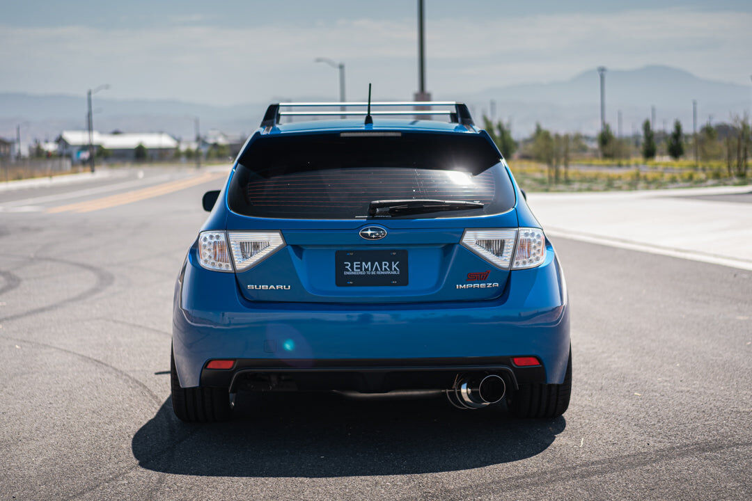 Remark Cat-Back Exhaust R1 Spec Single-Exit Titanium - Subaru WRX/WRX STI GR/GH 08-14 (Hatch)