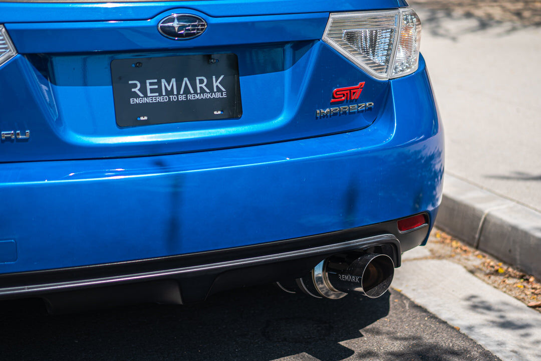 Remark Cat-Back Exhaust R1 Spec Single-Exit Stainless - Subaru WRX/WRX STI GR/GH 08-14 (Hatch)