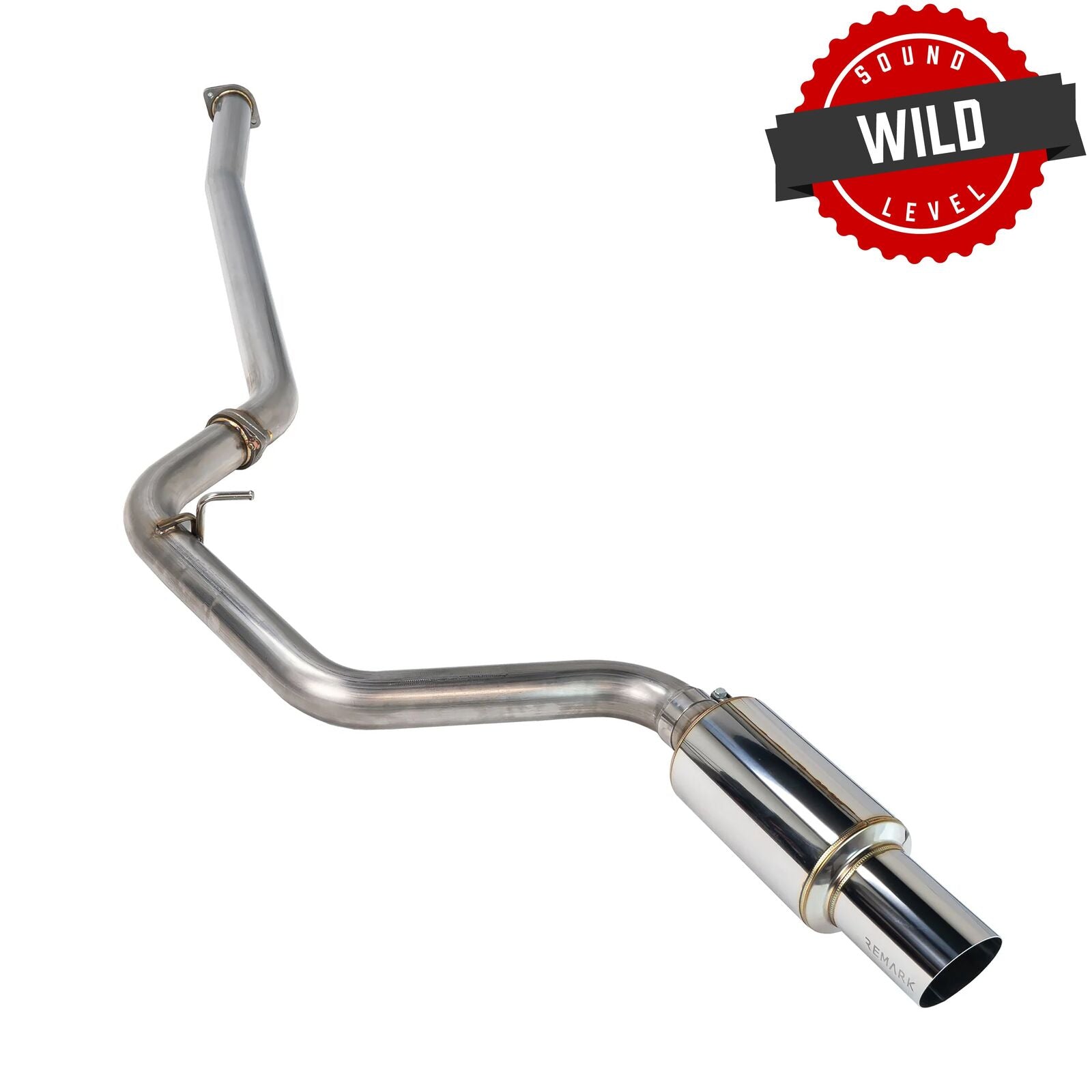 Remark Cat-Back Exhaust R1 Spec Single-Exit Stainless - Subaru WRX/WRX STI GR/GH 08-14 (Hatch) (RK-C1076S-02) - Remark - Revzone