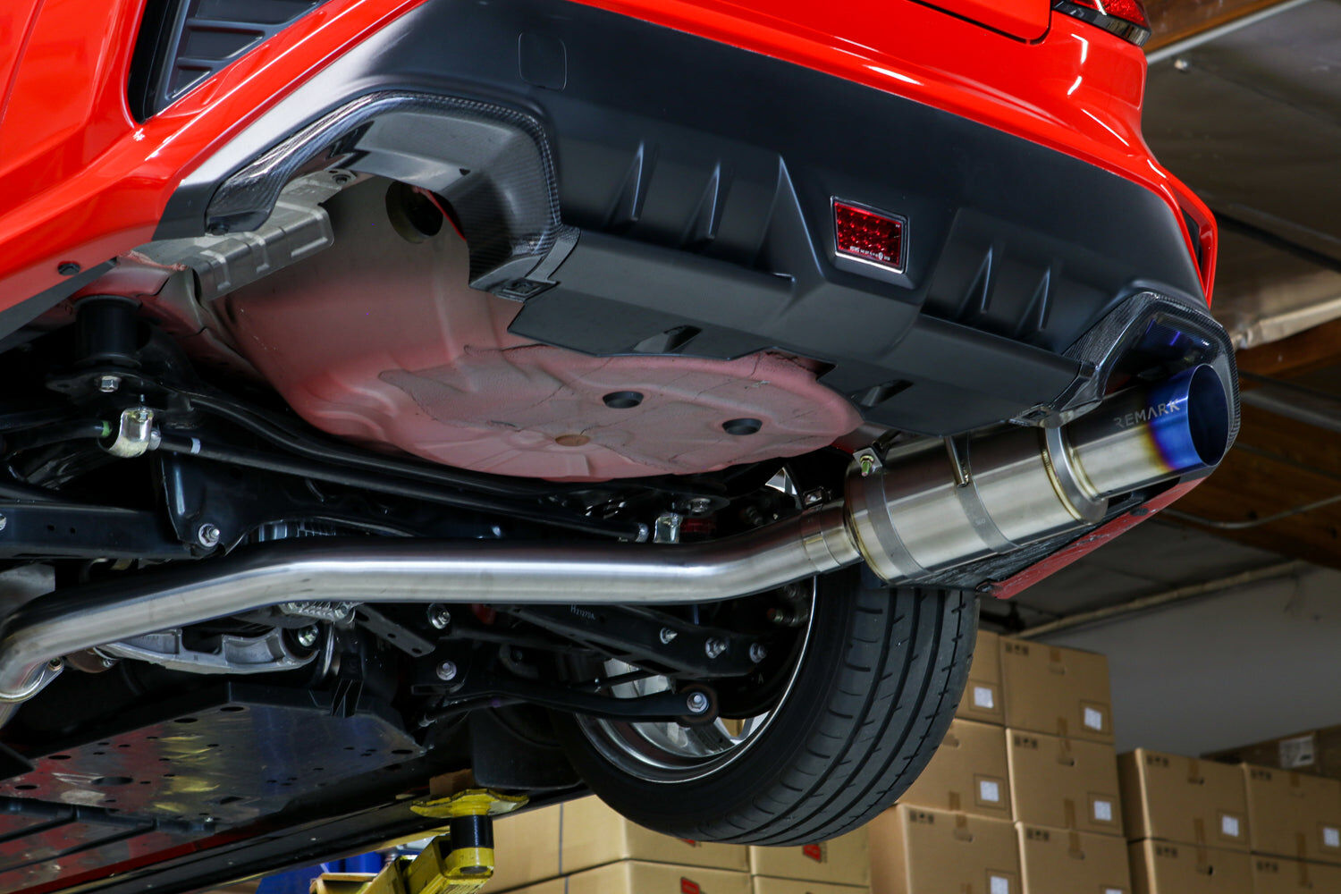 Remark Cat-Back Exhaust R1 Spec Single-Exit Full Titanium (Resonated) - Subaru WRX VB 22+