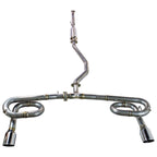 Remark Cat-Back Exhaust Link Loop Spec Dual Stainless Steel Tips - Honda Civic Sport Sedan FE2 22+