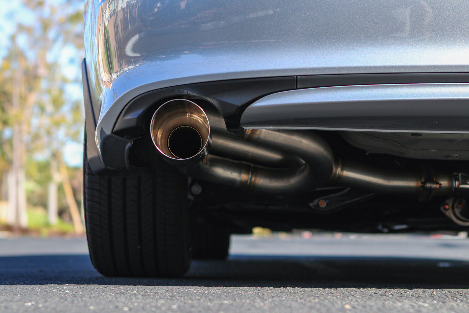 Remark Cat-Back Exhaust Link Loop Spec Dual Burnt Stainless Tips - Honda Civic Sport Sedan FE2 22+