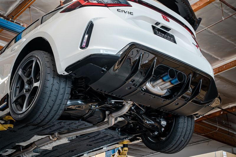 Remark Sports Touring Cat-Back In Titanium + SUS304 Front Pipe - Honda Civic Type R FL5 2023+