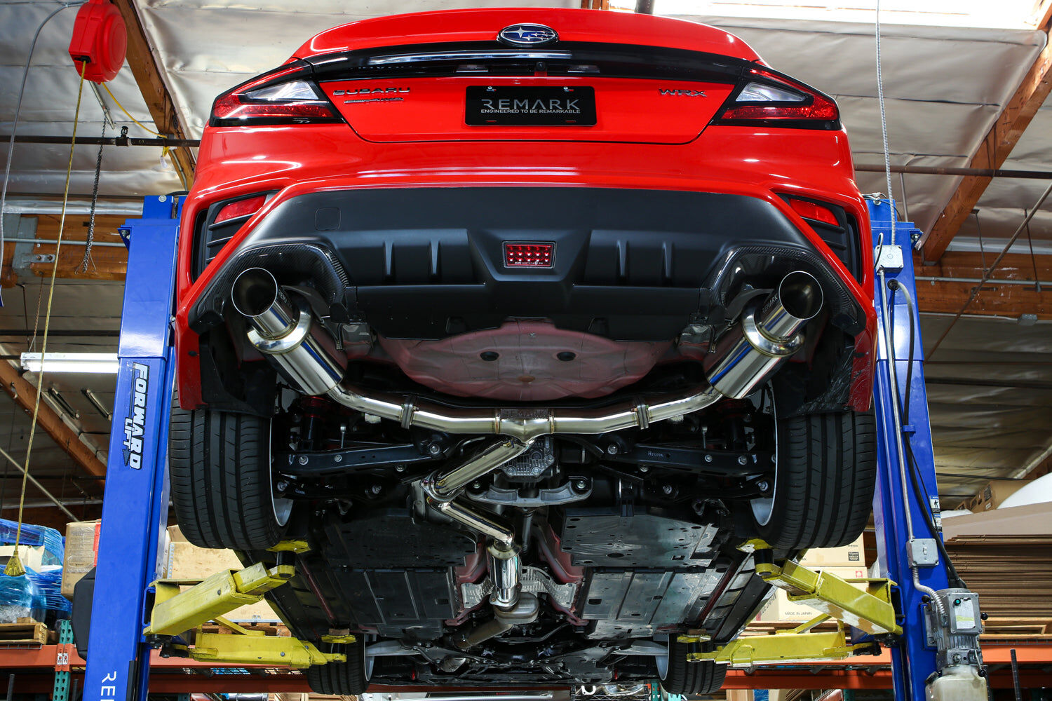 Remark Cat-Back Exhaust Dual R1 Spec Burnt Stainless (Resonated) - Subaru WRX VB 22+