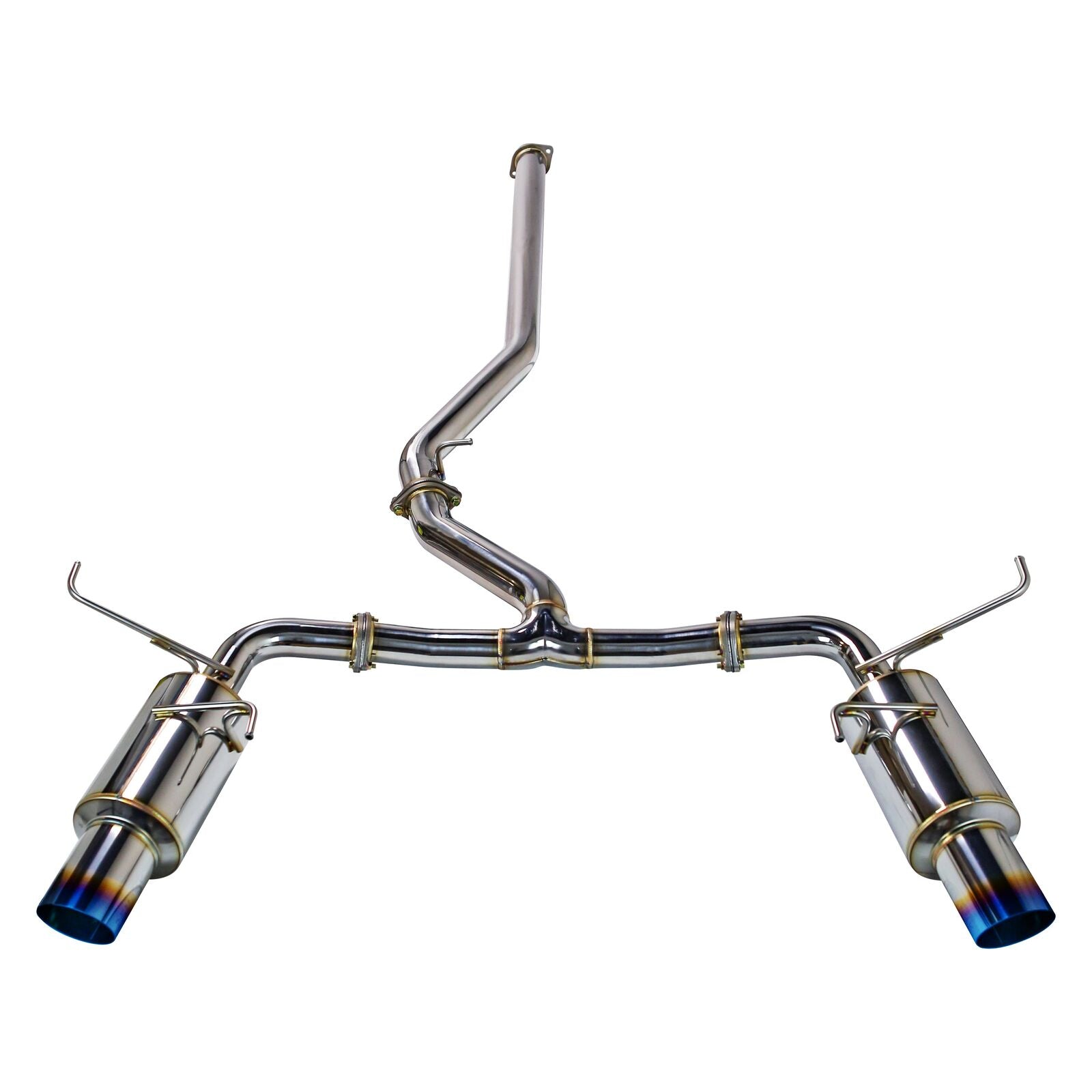 Remark Cat-Back Exhaust Dual R1 Spec Burnt Stainless (Non-Resonated) - Subaru WRX VB 22+