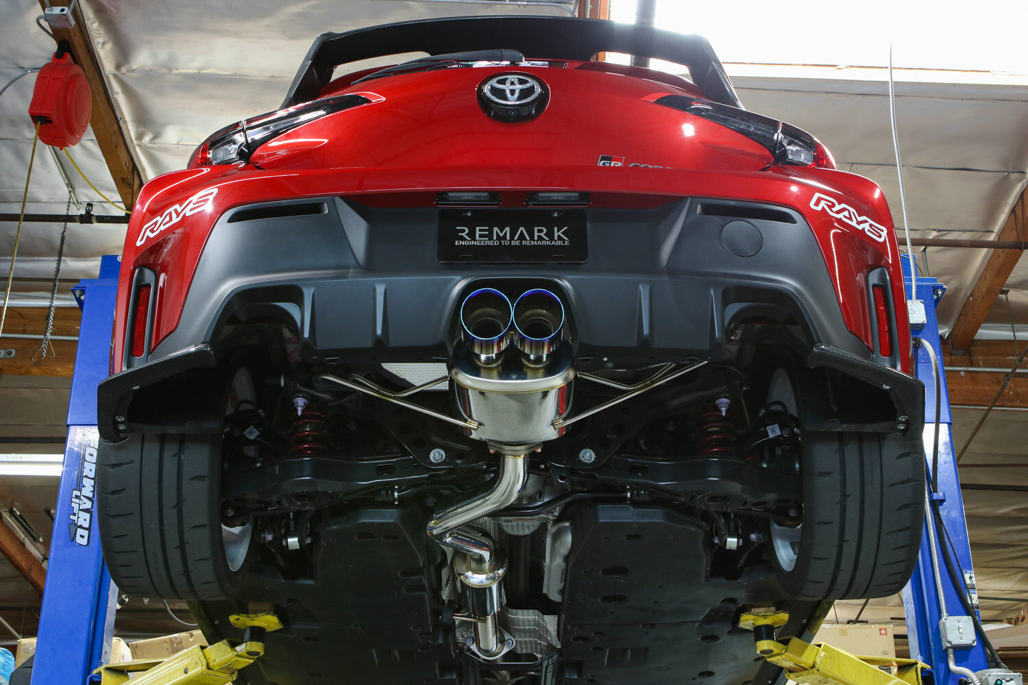 Remark Cat-Back Exhaust Elite Spec Dual Tips Center Exit Stainless Steel (Resonated) - Toyota GR Corolla GZEA14 23+