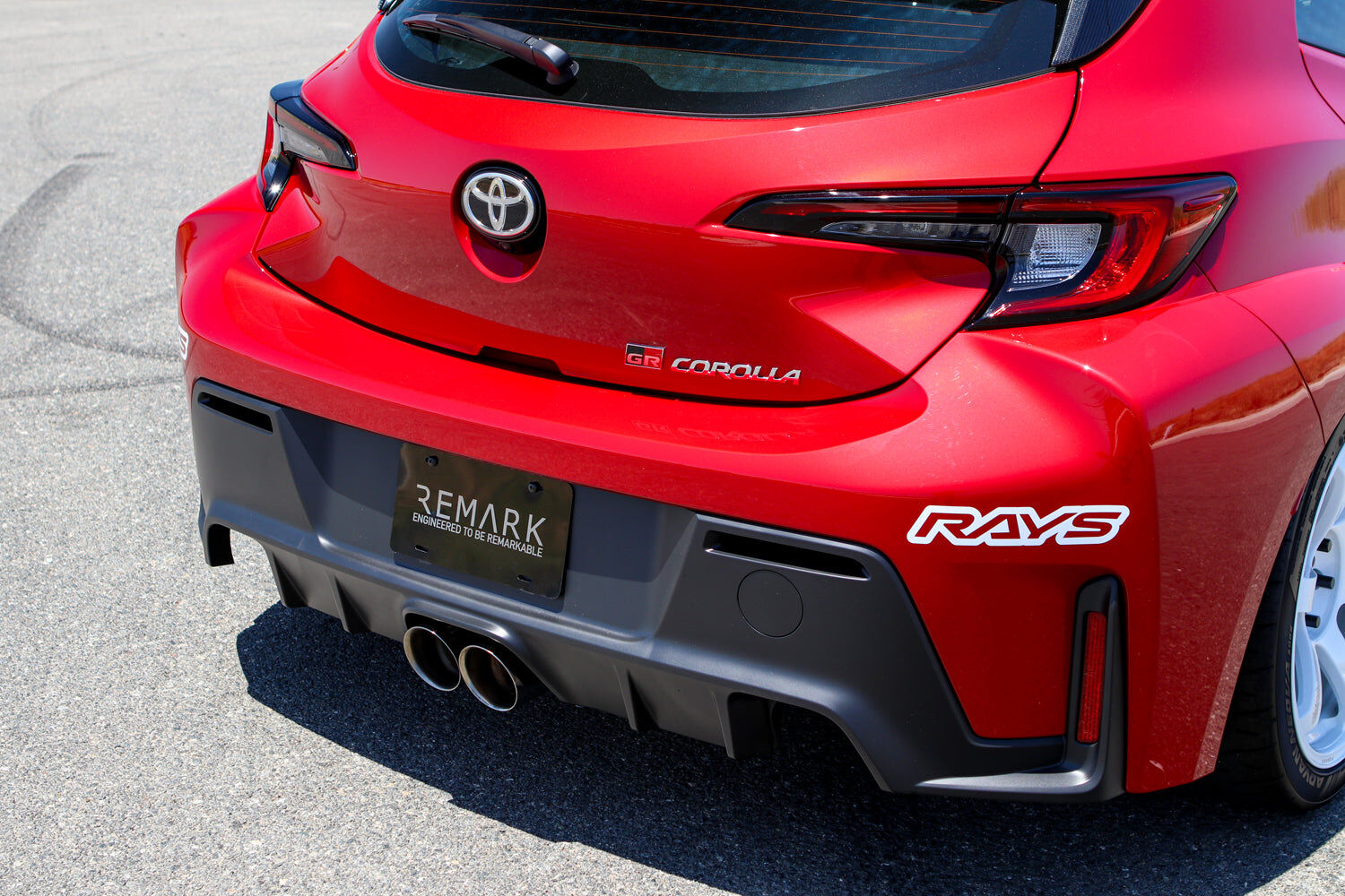 Remark Cat-Back Exhaust Dual Tips Center Exit Burnt Stainless Steel - Toyota GR Corolla GZEA14 23+