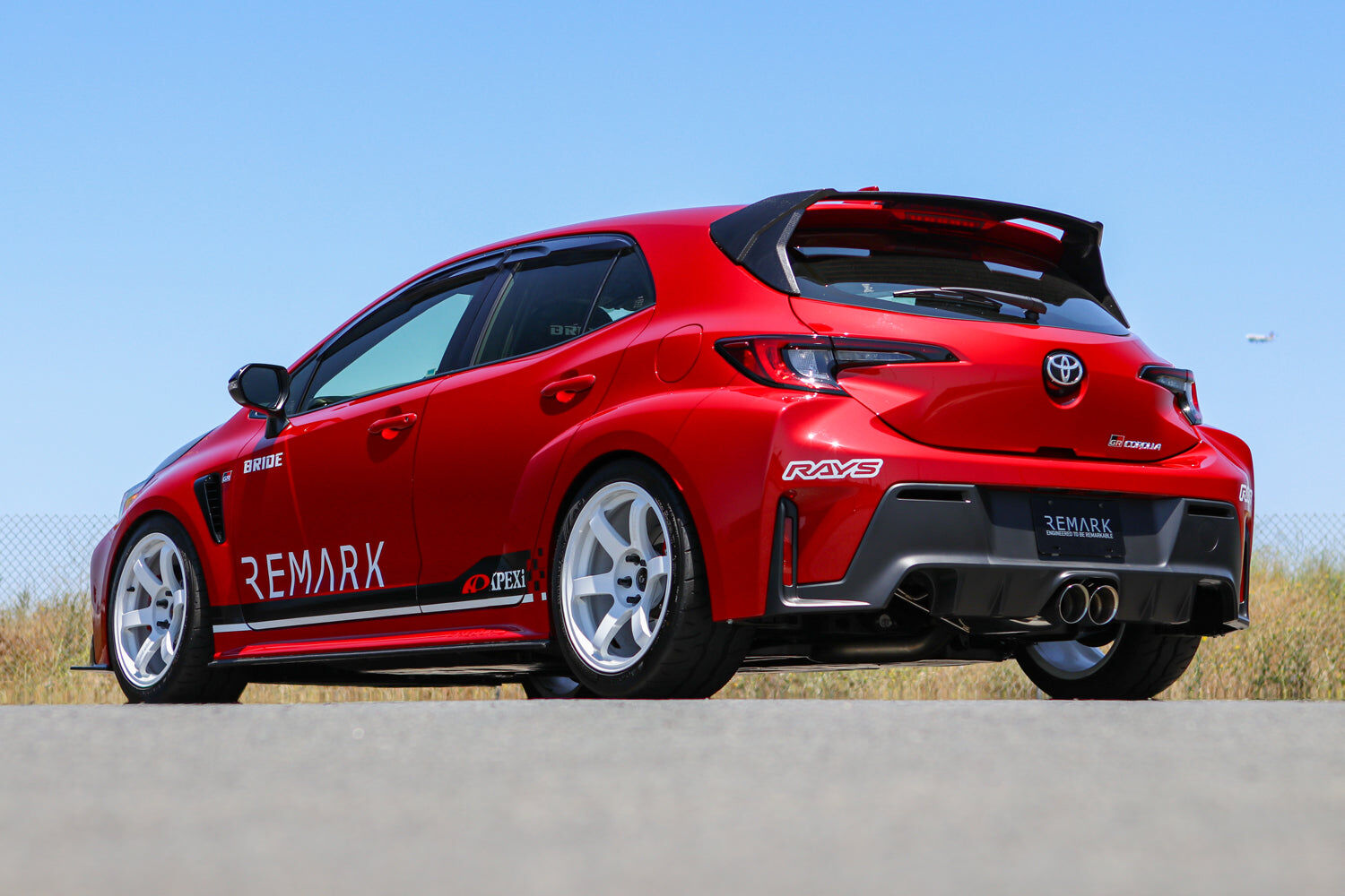 Remark Cat-Back Exhaust Dual Tips Center Exit Burnt Stainless Steel - Toyota GR Corolla GZEA14 23+