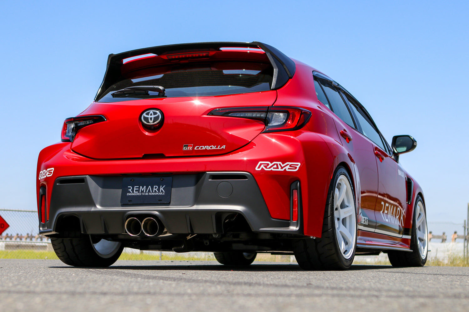 Remark Cat-Back Exhaust Dual Tips Center Exit Burnt Stainless Steel - Toyota GR Corolla GZEA14 23+