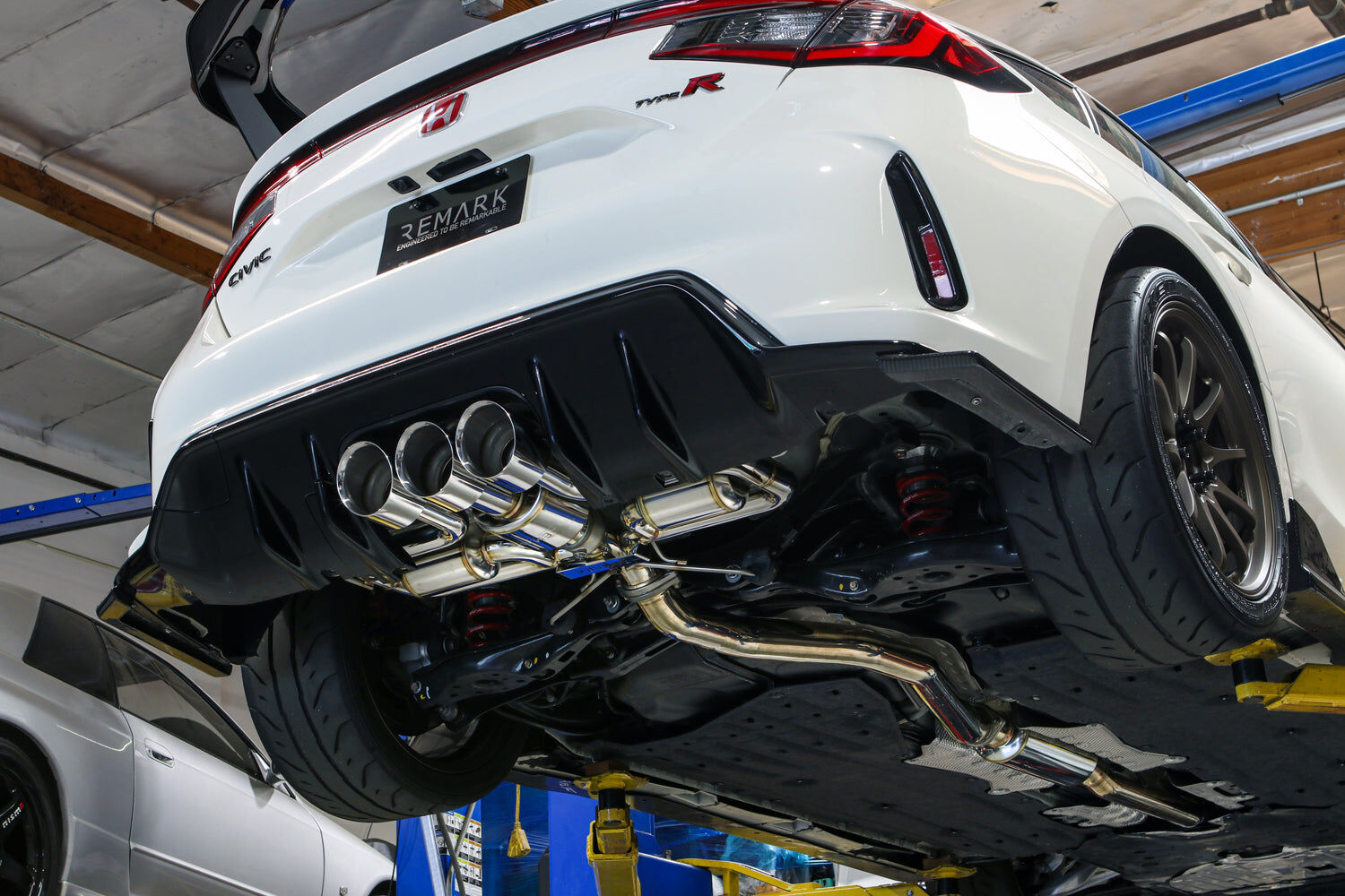 Remark Cat-Back Exhaust Triple Tip W/ Valve + Front Pipe - Honda Civic Type R FL5 23+