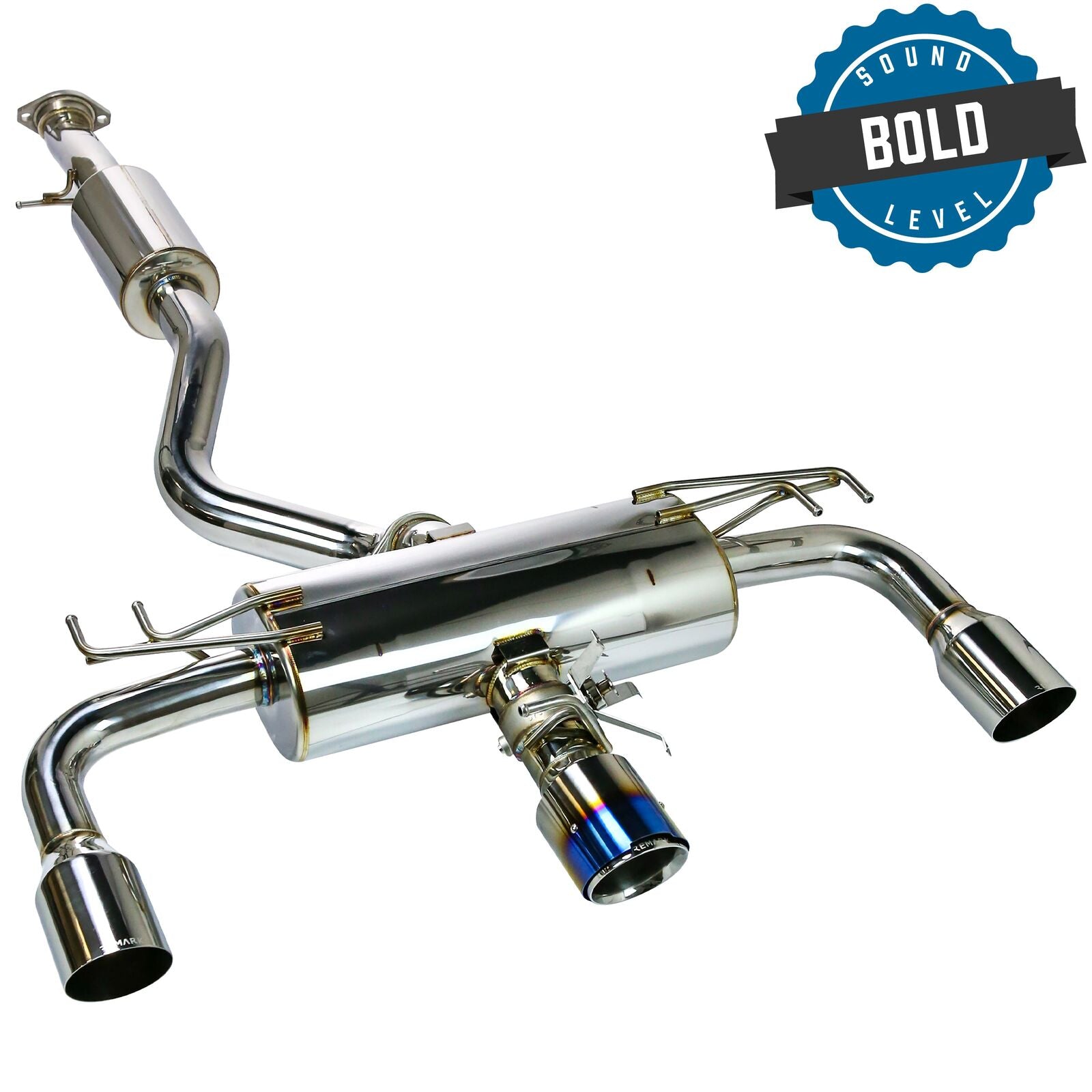 Remark Cat-Back Exhaust Elite Spec Burnt Ti Center Cover - Toyota GR Corolla GZEA14 23+ (RK-C3076T-05) - Remark - Revzone