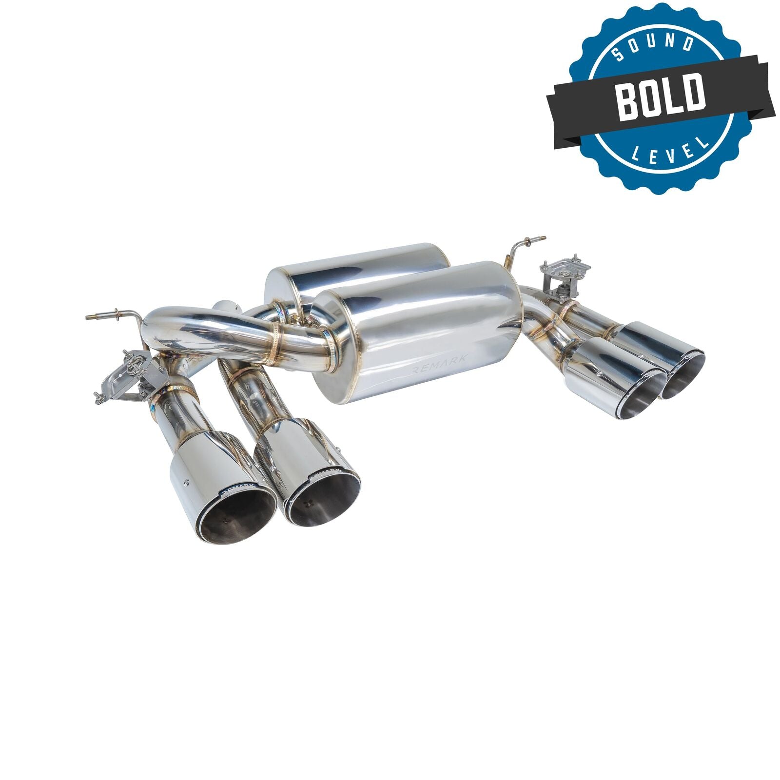 Remark Axle-Back Exhaust Stainless Tip Cover - BMW M3/M4 F80/F82/F83 14-19 (RK-C4063B-01A) - Remark - Revzone