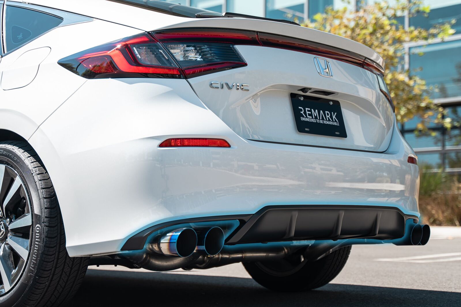Remark Cat-Back Exhaust Stainless Steel Tip - Honda Civic Sport Touring/EX-L HB FL1 22+