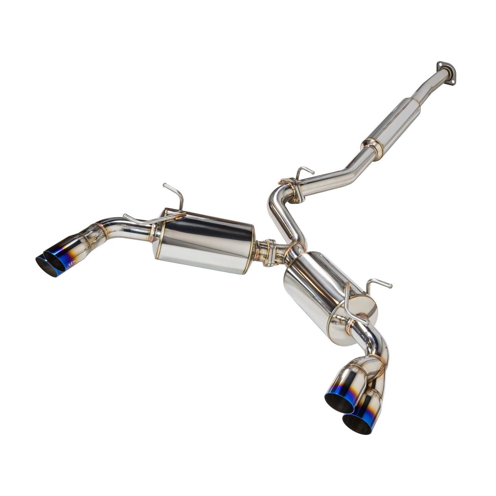 Remark Cat-Back Exhaust Sports Touring Quad Burnt Stainless Steel Tip - Subaru BRZ / Toyota 86/GR86 12+ (RK-C4063T-04T) - Remark - Revzone