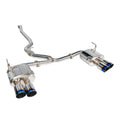 Remark Cat-Back Exhaust Burnt Stainless 4" Quad Tips (Non-Resonated) - Subaru WRX/WRX STI VA 15-21 (RK-C4076S-01T) - Remark - Revzone