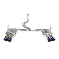 Remark Cat-Back Exhaust Burnt Stainless 4" Quad Tips (Non-Resonated) - Subaru WRX/WRX STI VA 15-21