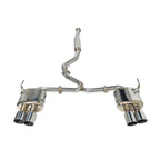 Remark Cat-Back Exhaust Stainless Single 4" Quad Tips (Non-Resonated) - Subaru WRX/WRX STI VA 15-21