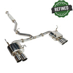 Remark Cat-Back Exhaust Stainless Single 4" Quad Tips (Resonated) - Subaru WRX VB 22+ (RK-C4076S-02C) - Remark - Revzone