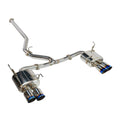 Remark Cat-Back Exhaust Burnt Stainless 4" Quad Tips (Non-Resonated) - Subaru WRX VB 22+ (RK-C4076S-02T) - Remark - Revzone