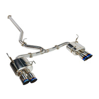 Remark Cat-Back Exhaust Burnt Stainless 4" Quad Tips (Non-Resonated) - Subaru WRX VB 22+ (RK-C4076S-02T) - Remark - Revzone