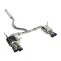 Remark Cat-Back Exhaust Burnt Stainless 4" Quad Tips (Resonated) - Subaru WRX VB 22+ (RK-C4076S-02TC) - Remark - Revzone