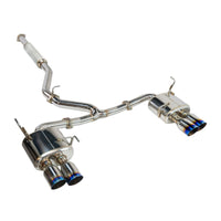 Remark Cat-Back Exhaust Burnt Stainless 4" Quad Tips (Resonated) - Subaru WRX VB 22+ (RK-C4076S-02TC) - Remark - Revzone