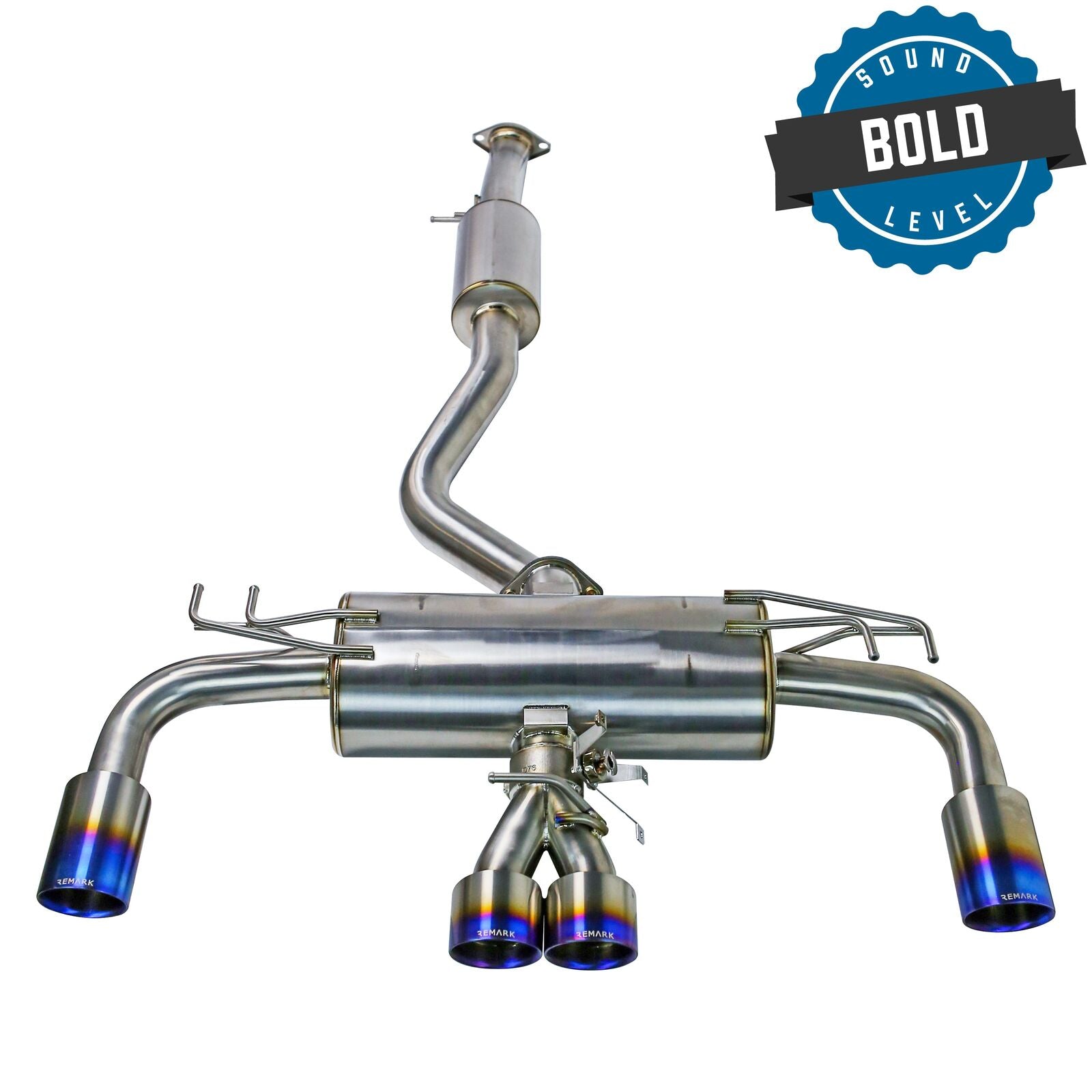 Remark Cat-Back Exhaust Elite Spec Quad Tip Full Titanium Construction - Toyota GR Corolla GZEA14 23+ (RK-C4076T-05T) - Remark - Revzone