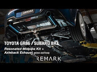 Remark Midpipe Kit Resonated - Subaru BRZ / Toyota GR86 ZD8/ZN8 22+