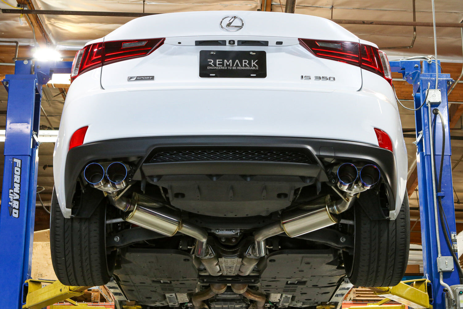 Remark Axle-Back Exhaust Stainless Double Wall Tip (Muffler Version) - Lexus IS200T/IS300/IS350 XE30 17-19