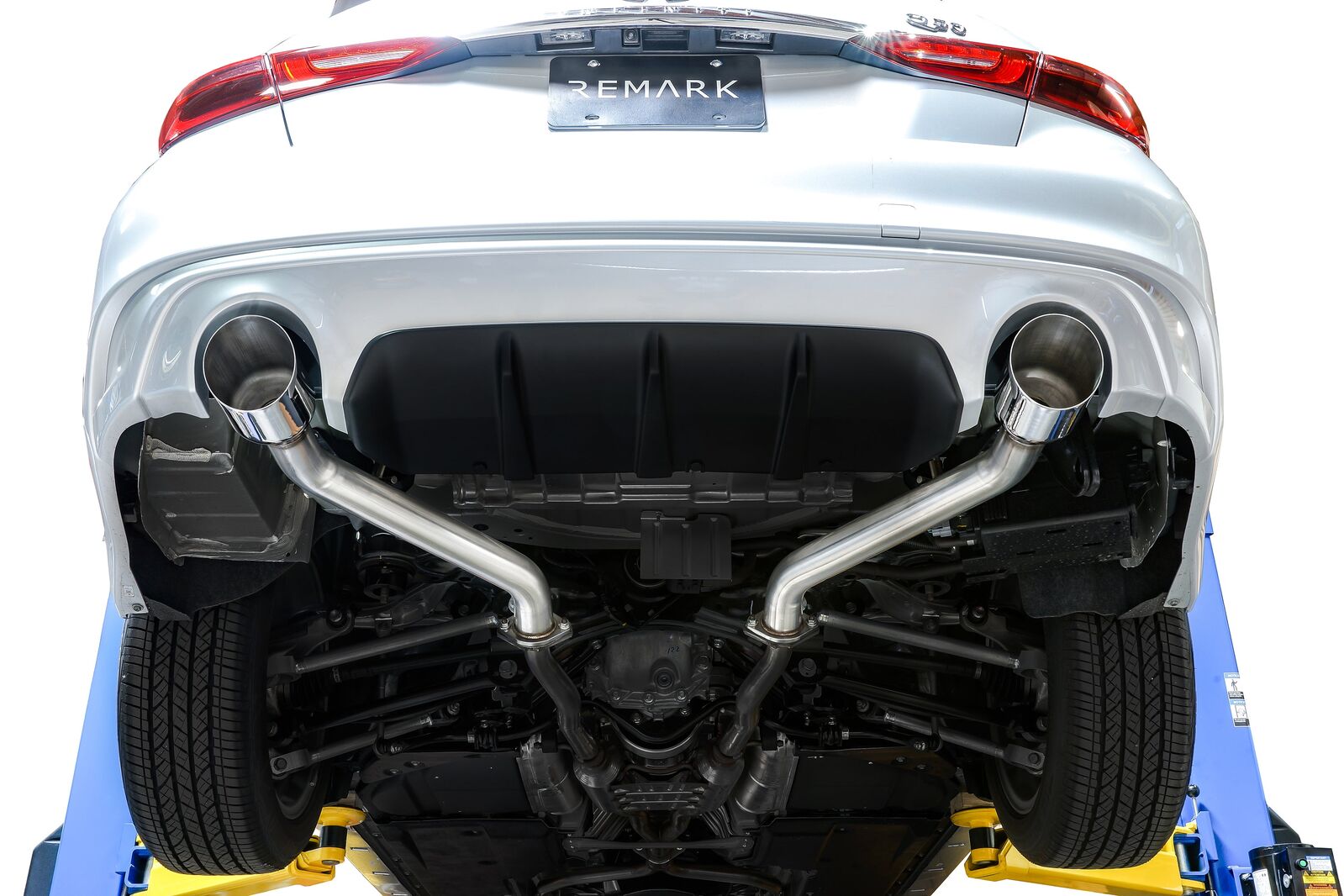 Remark Axle-Back Exhaust Stainless Single Wall Tip - Infiniti Q50 V37 14+