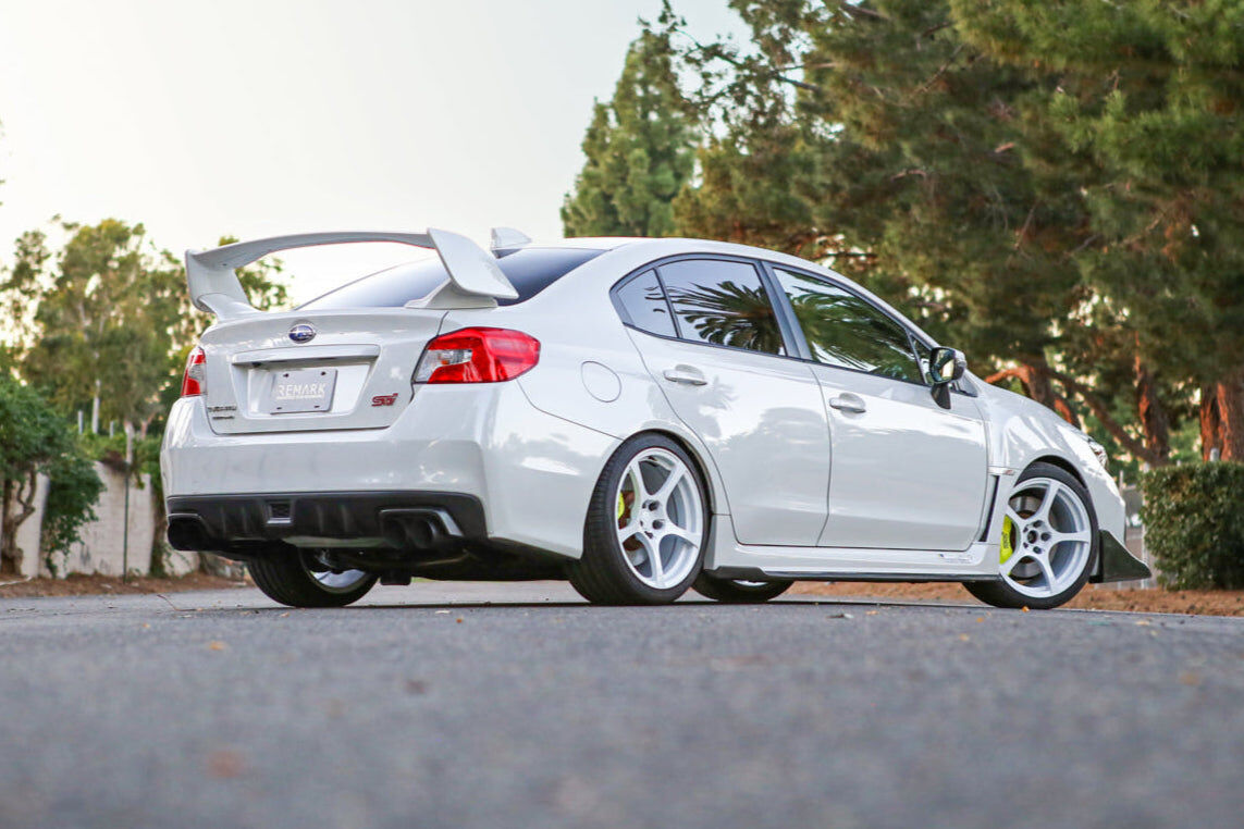 Remark Axle-Back Exhaust Stainless Single Wall Tip (4" Version) Cerakote Black Coating - Subaru WRX/WRX STI VA 15-21