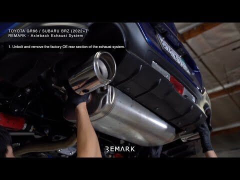 Remark Axle-Back Exhaust Stainless Single Wall Tip Stealth - Subaru BRZ / Toyota GR86 ZD8/ZN8 22+