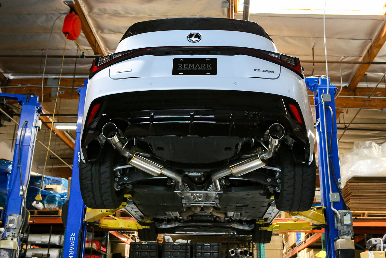 Remark Axle-Back Exhaust Burnt Stainless Double Wall Tip (Muffler Version) - Lexus IS300/IS350 XE31 20+
