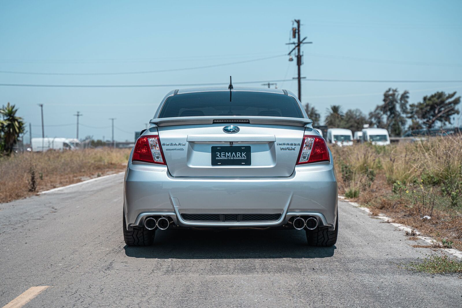 Remark Axle-Back Exhaust Burnt Stainless Double Wall Tip - Subaru WRX/WRX STI GV/GE 07-14 (Sedan)