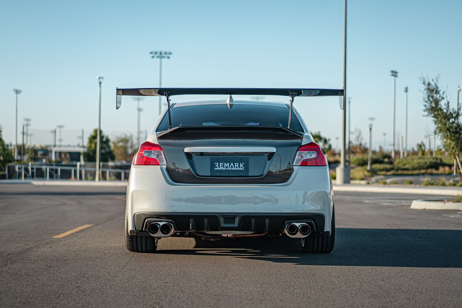 Remark Axle-Back Exhaust Burnt Stainless Double Wall Tip (Muffler Version) - Subaru WRX/WRX STI VA 15-21