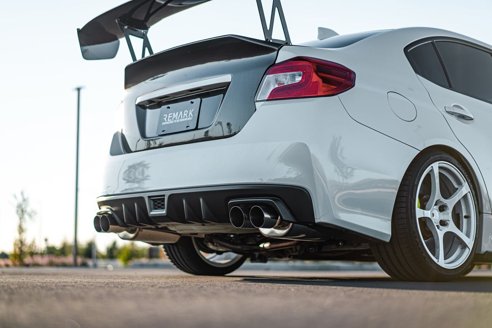 Remark Axle-Back Exhaust Burnt Stainless Double Wall Tip (Muffler Version) - Subaru WRX/WRX STI VA 15-21