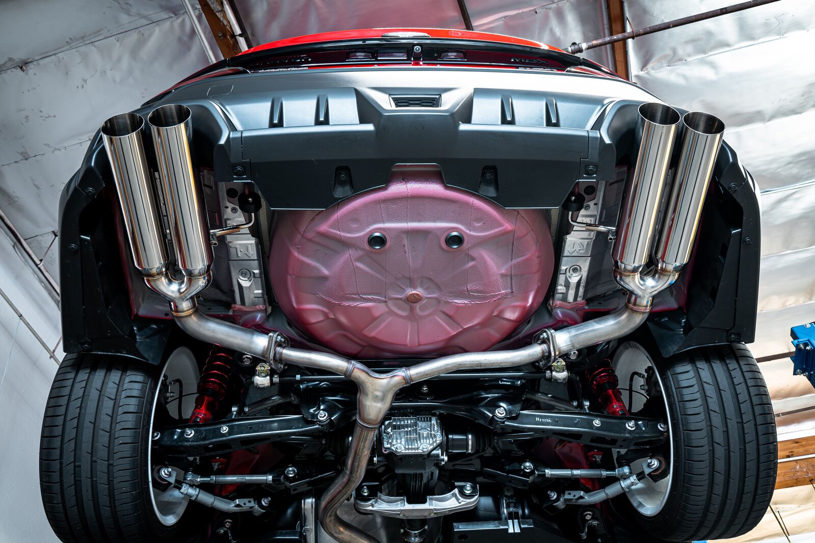 Remark Axle-Back Exhaust Burnt Stainless Single Wall Tip (BOSO Edition) - Subaru WRX VB 22+