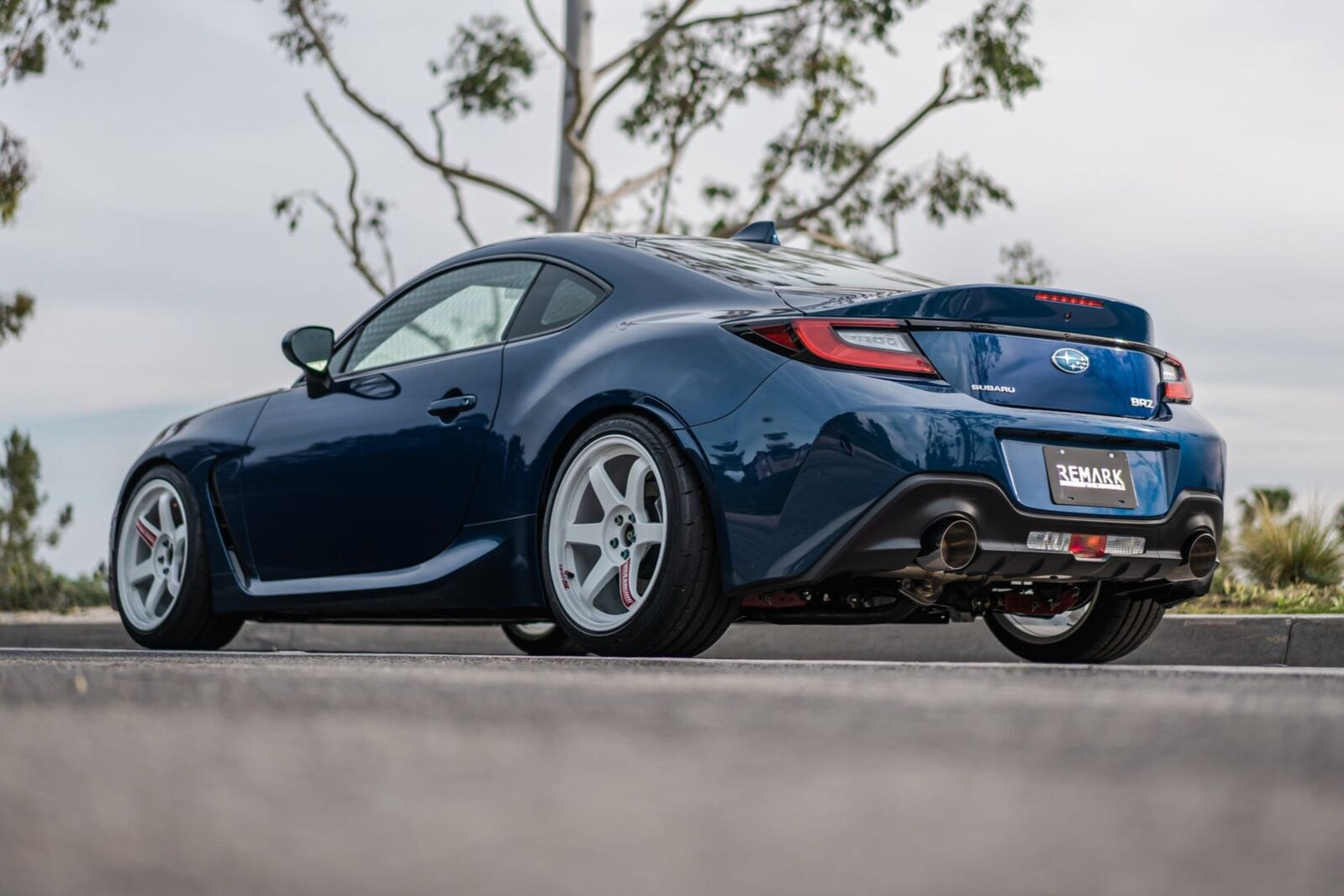 Remark Axle-Back Exhaust Burnt Stainless Double Wall Tip - Subaru BRZ / Toyota GR86 ZD8/ZN8 22+