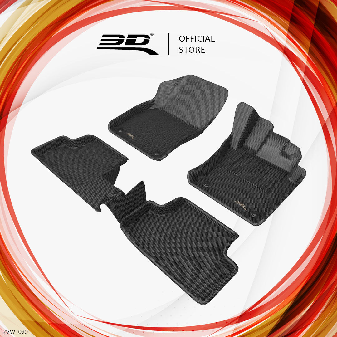 3D MAXpider Kagu all-weather floor liners RVW1090 - Volkswagen T-Roc A11 - Revzone