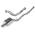 Invidia Q300 Turbo Back Exhaust - Rolled Polished Stainless Tips - Subaru WRX/STI GD 01-07 - Revzone