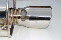 Invidia Q300 Turbo Back Exhaust - Rolled Polished Stainless Tips - Subaru WRX/STI GD 01-07 - Revzone