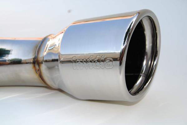 Invidia Q300 Turbo Back Exhaust - Rolled Polished Stainless Tips - Subaru WRX/STI GD 01-07 - Revzone