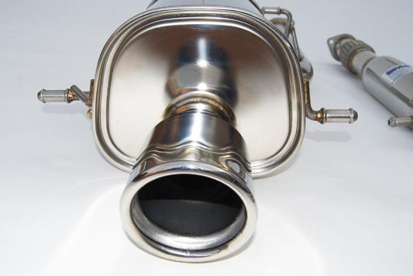 Invidia Q300 Turbo Back Exhaust - Rolled Polished Stainless Tips - Subaru WRX/STI GD 01-07 - Revzone